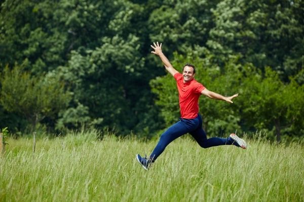 man going for a walk to get his shit together